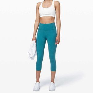 LIKE NEW Lululemon Fast and Free Crop 19”